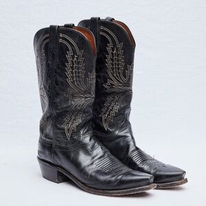 Lucchese 1883 Black Cowboy Boots (Women's)